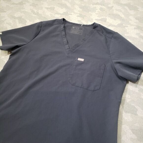 Tops - Figs Scrub Shirt Womens 2XL Blue Short Sleeve Catarina One Pocket Medical